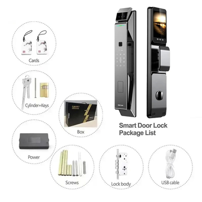 Glomarket Tuya Security ล็อคสมาร์ทอัตโนมัติเต็ม 3D ล็อคการจําเพาะหน้า