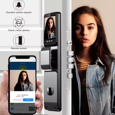 โกลมาร์เก็ต 3d การจํานองใบหน้าลายนิ้วมือ Tuya Wifi Digital Smart Lock