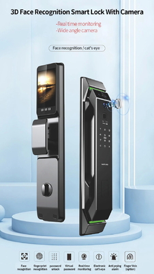 โกลมาร์เก็ต 3d การจํานองใบหน้าลายนิ้วมือ Tuya Wifi Digital Smart Lock