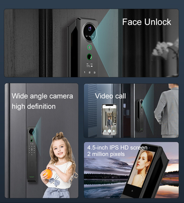 หัวหินหนัก อัจฉริยะการจําเพาะใบหน้าล็อค Tuya สมาธิ intercom ภาพ