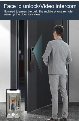 หัวหินหนัก อัจฉริยะการจําเพาะใบหน้าล็อค Tuya สมาธิ intercom ภาพ