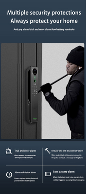 หัวหินหนัก อัจฉริยะการจําเพาะใบหน้าล็อค Tuya สมาธิ intercom ภาพ