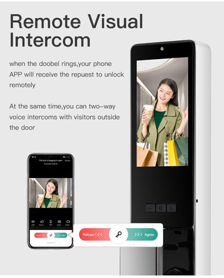 การจําเพาะใบหน้าแบบ 3 มิติ ล็อคฉลาด Usmart Go APP การจัดการฉลาด