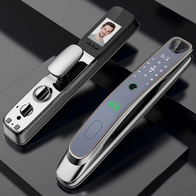Tuya การจํานองใบหน้า ล็อคประตูฉลาด WiFi/Zigbee fingerprint/finger vein optional cat eye capture