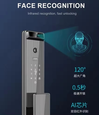 Glomarket Tuya Digital Smart Lock ระบบชีวภาพอัตโนมัติเต็ม ระบบรักษาความปลอดภัยลายนิ้วมือ 3d การจํานองใบหน้า รหัสผ่าน ล็อคประตู