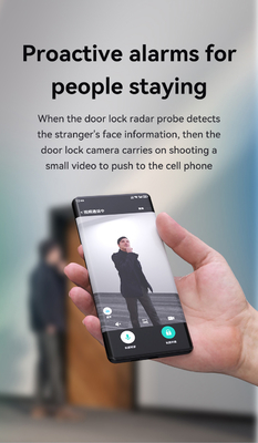Glomarket Tuya Wifi Smart Lock อลูมิเนียม ประตูไม้ การรับรู้ใบหน้า ลายมือ ลายนิ้วมือชีวภาพ ลายดิจิตอล