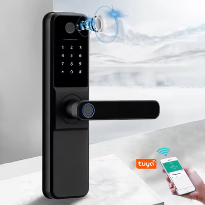 โกลมาร์เก็ต Wifi Biometric อิเล็กทรอนิกส์ อัพพลิเคชั่น Tuya Remote Smart Lock Smart Fingerprint ประตูล็อคด้วยตาแมว