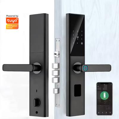 Glomarket Tuya Smart WiFi Digital Door Lock Code RFID IC Card แอพสมาร์ทโฟน เปิดล็อคลายนิ้วมือชีวภาพ