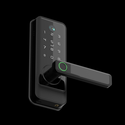 Glomarket Tuya Wifi Keyless Deadbolt Lock Serraduras แฮนด์ไฟฟ้า ล็อคประตูหน้า พร้อมคีย์พาน ล็อคดิจิตอลลายนิ้วมือสมาร์ท