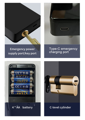 Glomarket Tuya TTlock ปริศนาลายนิ้วมือ หลักสกุลดิจิตอล อพาร์ทเมนต์ ห้องพัก ห้องพัก เซอร์ราดุรัส อินเทลเจนเตส ความปลอดภัย ล็อคประตูไม้สมาร์ท