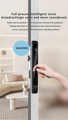 Glomarket Outdoor อลูมิเนียมล็อคประตูเลื่อน มือถือดิจิทัล ติดมืออิเล็กทรอนิกส์ ติดนิ้วมือ Tuya กันน้ําล็อคสมาร์ท
