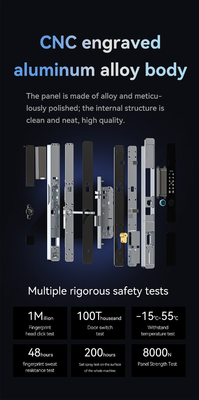Glomarket Security Cerradura Intelligente Security Home อัตโนมัติไฟฟ้า Wifi รอยนิ้วมือดิจิตอล Tuya ปิดประตูสมาร์ท