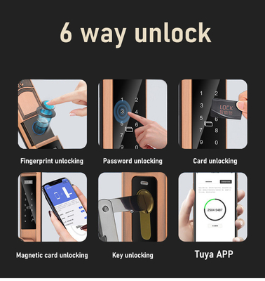 Glomarket Courtyard Villa Gate Lock ความปลอดภัยสูง กันน้ํา ฉลาด ดับสองลายนิ้วมือ Password Smart Lock