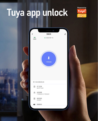 Glomarket Courtyard Villa Gate Lock ความปลอดภัยสูง กันน้ํา ฉลาด ดับสองลายนิ้วมือ Password Smart Lock