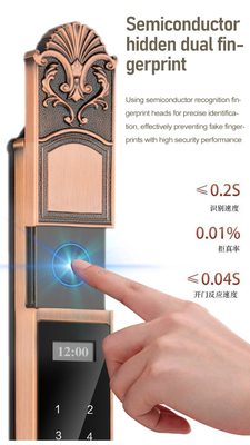 Glomarket Courtyard Villa Gate Lock ความปลอดภัยสูง กันน้ํา ฉลาด ดับสองลายนิ้วมือ Password Smart Lock