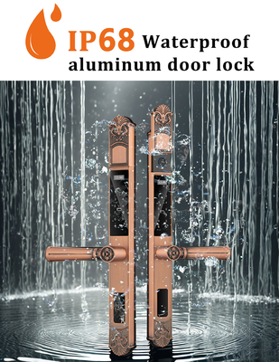 Glomarket Courtyard Villa Gate Lock ความปลอดภัยสูง กันน้ํา ฉลาด ดับสองลายนิ้วมือ Password Smart Lock