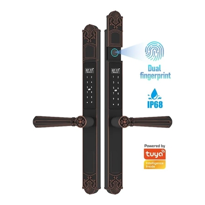 Glomarket Courtyard Villa Gate Lock ความปลอดภัยสูง กันน้ํา ฉลาด ดับสองลายนิ้วมือ Password Smart Lock