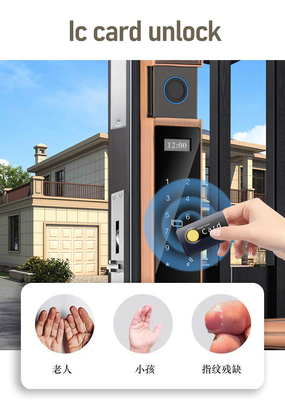Glomarket Courtyard Villa Gate Lock ความปลอดภัยสูง กันน้ํา ฉลาด ดับสองลายนิ้วมือ Password Smart Lock