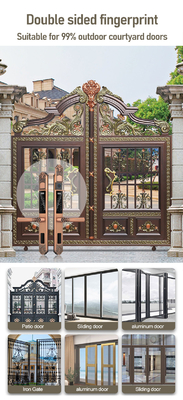 Glomarket Courtyard Villa Gate Lock ความปลอดภัยสูง กันน้ํา ฉลาด ดับสองลายนิ้วมือ Password Smart Lock