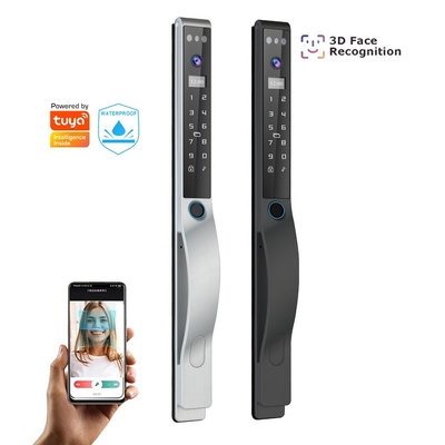 Glomarket Outdoor Electric Keyless 3D Face Recognition Tuya Digital Password Card ประตูล็อค กันน้ํา ลายนิ้วมือ ล็อคสมาร์ท