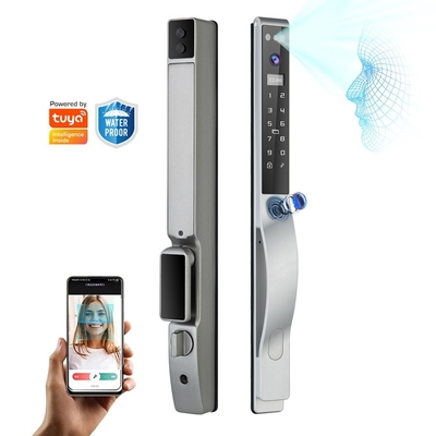 Glomarket Outdoor Electric Keyless 3D Face Recognition Tuya Digital Password Card ประตูล็อค กันน้ํา ลายนิ้วมือ ล็อคสมาร์ท