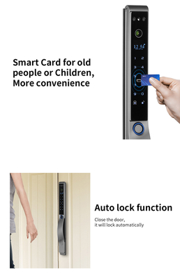 Glomarket Outdoor Electric Keyless 3D Face Recognition Tuya Digital Password Card ประตูล็อค กันน้ํา ลายนิ้วมือ ล็อคสมาร์ท