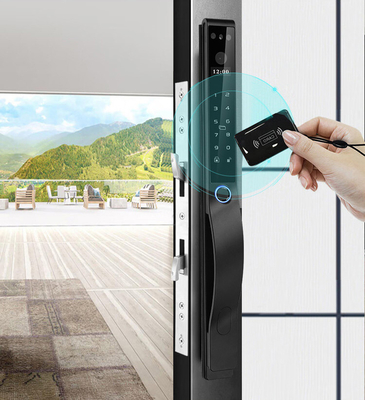 Glomarket Outdoor Electric Keyless 3D Face Recognition Tuya Digital Password Card ประตูล็อค กันน้ํา ลายนิ้วมือ ล็อคสมาร์ท