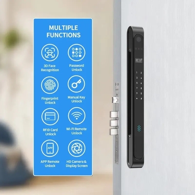Glomarket Outdoor Waterproof Ip68 Digital Electronic Tuya Smart Lock ล็อคลายนิ้วมือ อลูมิเนียม เหล็ก ล็อคประตูกระจกเลื่อน
