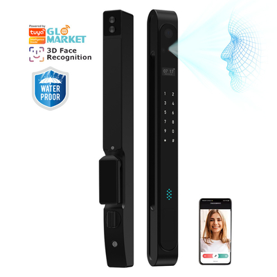 Glomarket Outdoor Waterproof Ip68 Digital Electronic Tuya Smart Lock ล็อคลายนิ้วมือ อลูมิเนียม เหล็ก ล็อคประตูกระจกเลื่อน