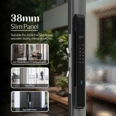 Glomarket Outdoor Waterproof Ip68 Digital Electronic Tuya Smart Lock ล็อคลายนิ้วมือ อลูมิเนียม เหล็ก ล็อคประตูกระจกเลื่อน