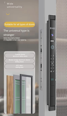 Glomarket การจํานองใบหน้า 3 มิติ Tuya Wifi อลูมิเนียมล็อคประตูเลื่อน ล็อคประตูกันน้ํา ล็อครอยนิ้วมือดีจิทัลสมาร์ท ล็อคประตูแก้ว
