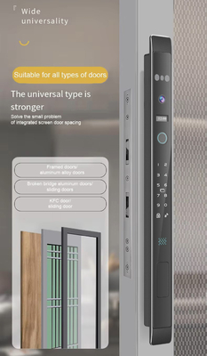 โกลมาร์เก็ต อัตโนมัติ 3d หน้าสมาร์ทล็อค ด้วยกล้องความปลอดภัย Biometric fingerprint ประตูเลื่อน Tuya Smart Door Lock