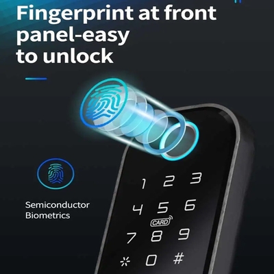 โกลมาร์เก็ต Smart Home กันน้ํา Smart Electric Rim Lock พร้อม Tuya APP Control WIFI ประตูประตูกลางแจ้ง