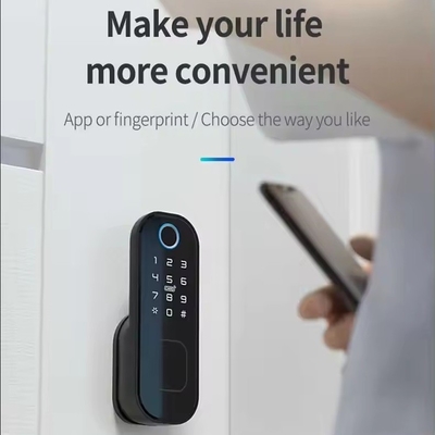 โกลมาร์เก็ต Smart Home กันน้ํา Smart Electric Rim Lock พร้อม Tuya APP Control WIFI ประตูประตูกลางแจ้ง
