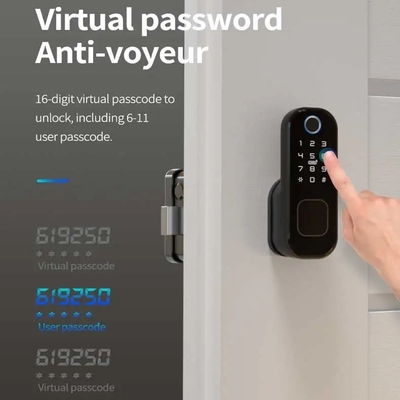 โกลมาร์เก็ต Smart Home กันน้ํา Smart Electric Rim Lock พร้อม Tuya APP Control WIFI ประตูประตูกลางแจ้ง