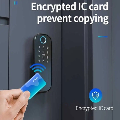 โกลมาร์เก็ต Smart Home กันน้ํา Smart Electric Rim Lock พร้อม Tuya APP Control WIFI ประตูประตูกลางแจ้ง