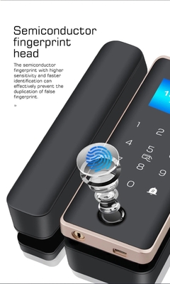 Glomarket Smart Glass Door Lock Wifi Remote Control Tuya แอพ สํานักงานล็อคการ์ดดิจิตอล บิโอเมตริคนิ้วมือล็อคประตู