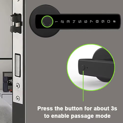 Glomarket Tuya Ble ล็อคสมาร์ท ความปลอดภัย อิเล็กทรอนิกส์ Keyless Smart Door Handle Lock ล็อคห้องใน