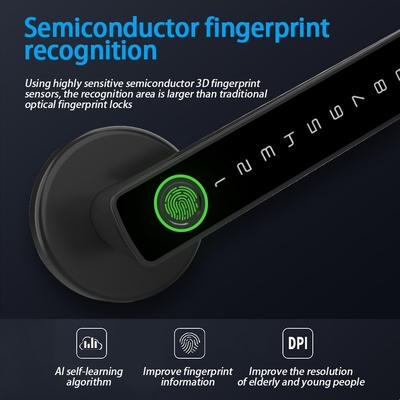Glomarket Tuya Ble ล็อคสมาร์ท ความปลอดภัย อิเล็กทรอนิกส์ Keyless Smart Door Handle Lock ล็อคห้องใน