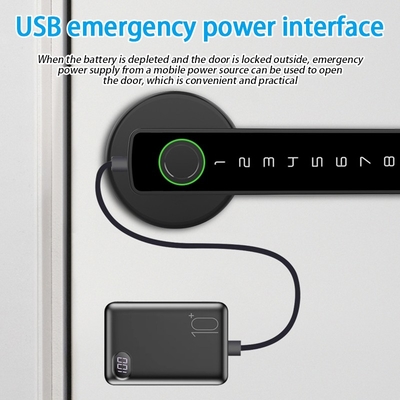 Glomarket Tuya Ble ล็อคสมาร์ท ความปลอดภัย อิเล็กทรอนิกส์ Keyless Smart Door Handle Lock ล็อคห้องใน