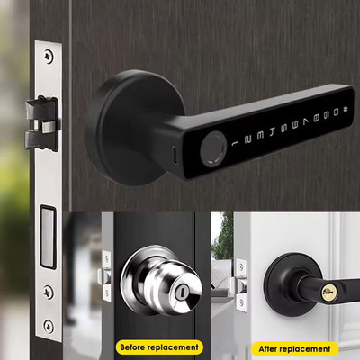 Glomarket Tuya Ble ล็อคสมาร์ท ความปลอดภัย อิเล็กทรอนิกส์ Keyless Smart Door Handle Lock ล็อคห้องใน