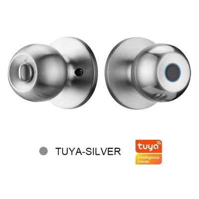 Glomarket ขายส่งปลีก อัจฉริยะกลม ปุ่มกลมล็อค keyless Smart Door Handle Lock Tuya App Control ล็อคประตูลายนิ้วมือสมาร์ท