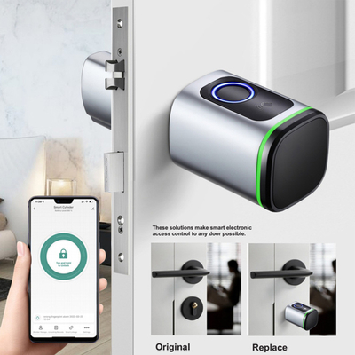 Glomarket Home Smart Door Lock Ttlock ล็อคประตูสมาร์ทลายนิ้วมือ บัตรกุญแจ Unlock ปรับกระบอก ยูโร Smart Lock Tuya App ล็อคประตู