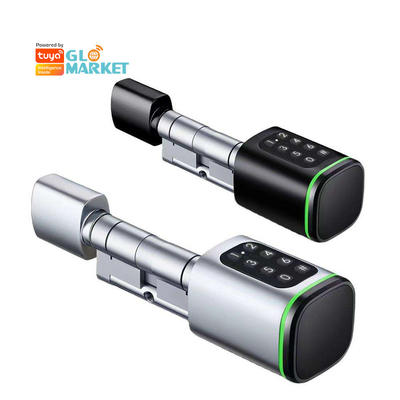Glomarket Tuya Ttlock Smart Digital Keyless Door Lock ซิลินเดอร์ล็อค รวมรหัสผ่านและบัตร ล็อคอิเล็กทรอนิกส์ ซิลินเดอร์ล็อคสมาร์ท