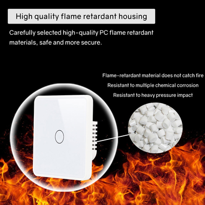 Glomarket Smart EU/UK 1-4Gang Wall Switch WIFI/Zigbee Glass Panel Light Switch Tuya Smart Switch พร้อม Google Alexa ราคาถูก