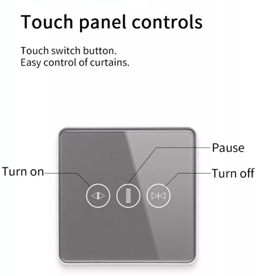 เครื่องปรับเปลี่ยนผ้าม่านสมาร์ท Wifi/Zigbee Voice Control Google Assistant เครื่องปรับเปลี่ยนจอสัมผัสสมาชิกสหรัฐอเมริกา APP เครื่องปรับเปลี่ยนประตูโรงรถ