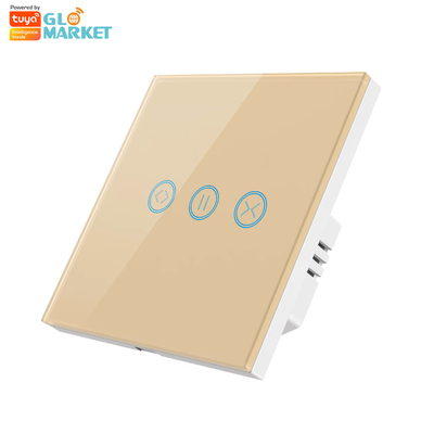 Glomarket Tuya WiFi Smart Touch Screen Curtain Switch โรลลิ่งชัตเตอร์ประตูสวิตช์ แผนกผ้าม่านไฟฟ้า APP ระยะไกล