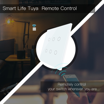 Glomarket Smart Wifi บราซิล 118*124 สวิตช์ ทํางานกับ Google Alexa Assistant Tuya สวิตช์ไฟฉลาดสําหรับบ้าน