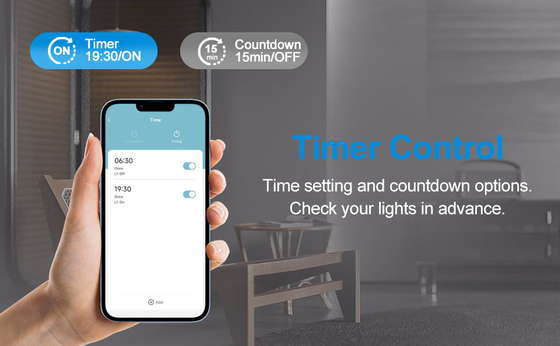 Glomarket Tuya Wifi Smart Wall Light Switch 1/2/3 Gang Support Voice/app/touch Control พร้อมจอแสดงอุณหภูมิ