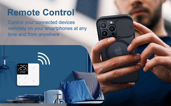Glomarket Tuya Wifi Smart Wall Light Switch 1/2/3 Gang Support Voice/app/touch Control พร้อมจอแสดงอุณหภูมิ